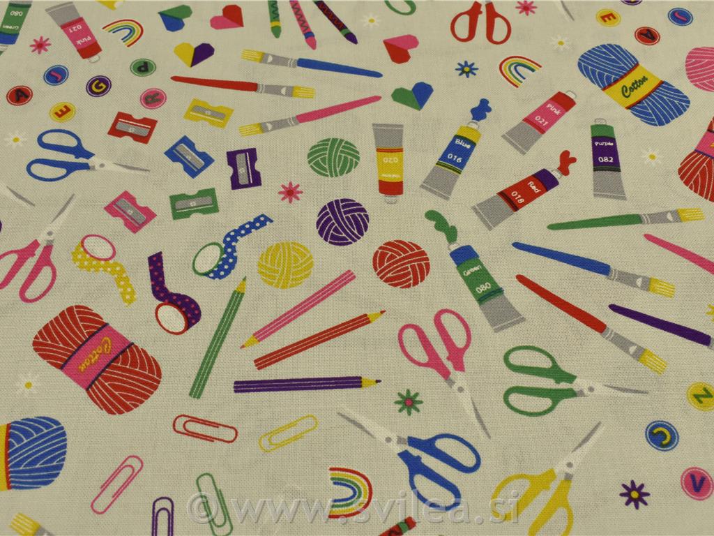 Dekorativno blago - ročno delo in hobi na smetana osnovi