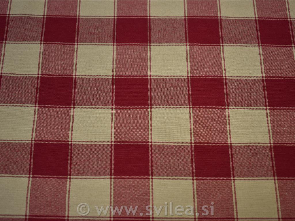 Blago za prte - bordo in smetana karo