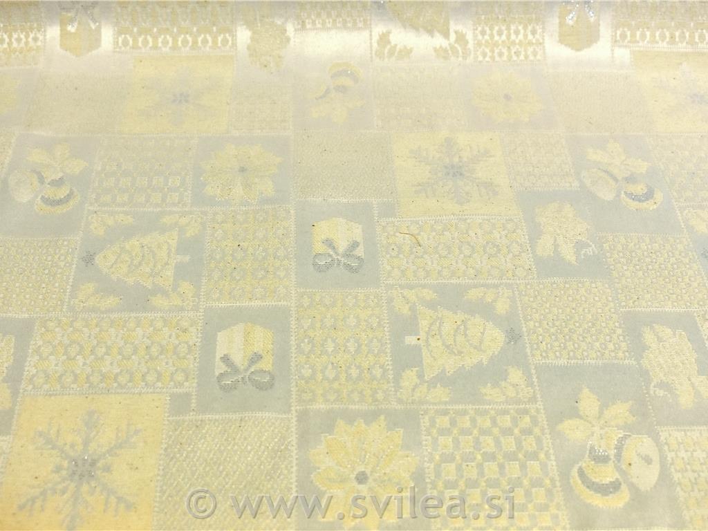 Dekorativno blago - smrekice, zvončki, snežinke