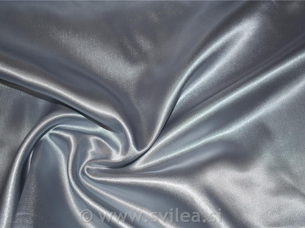 Saten poliestrski - srebrn
