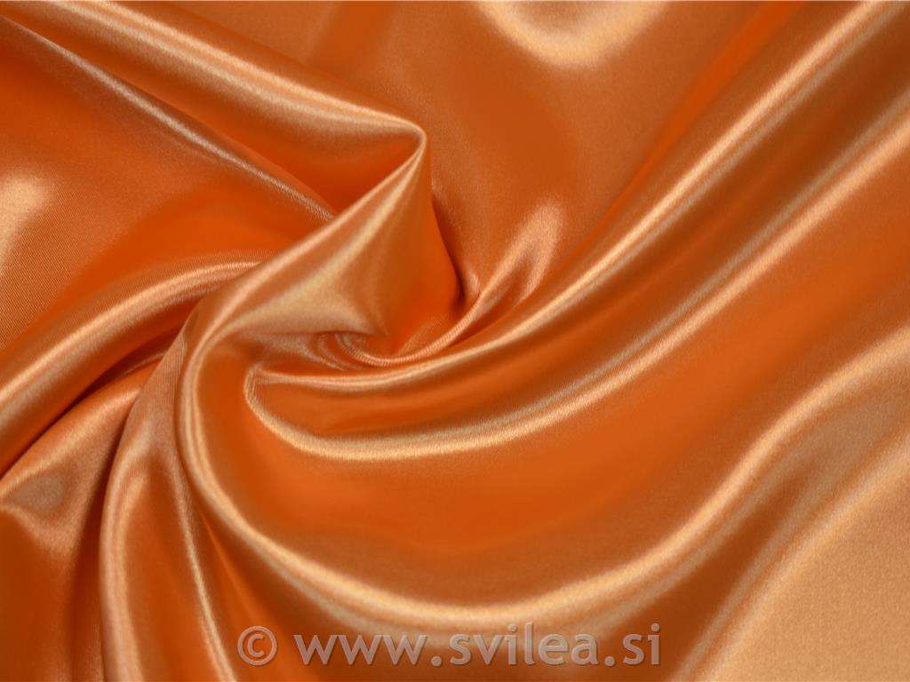 Saten poliestrski - oranžen