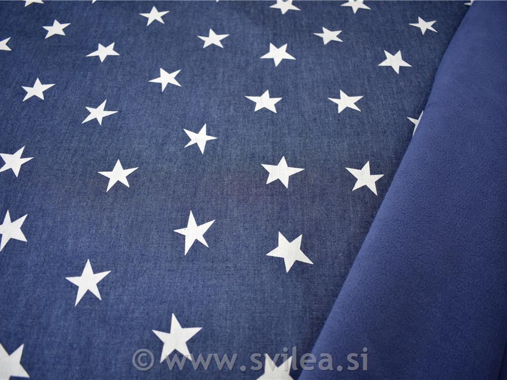 Softshell - zvezde na jeans barvi