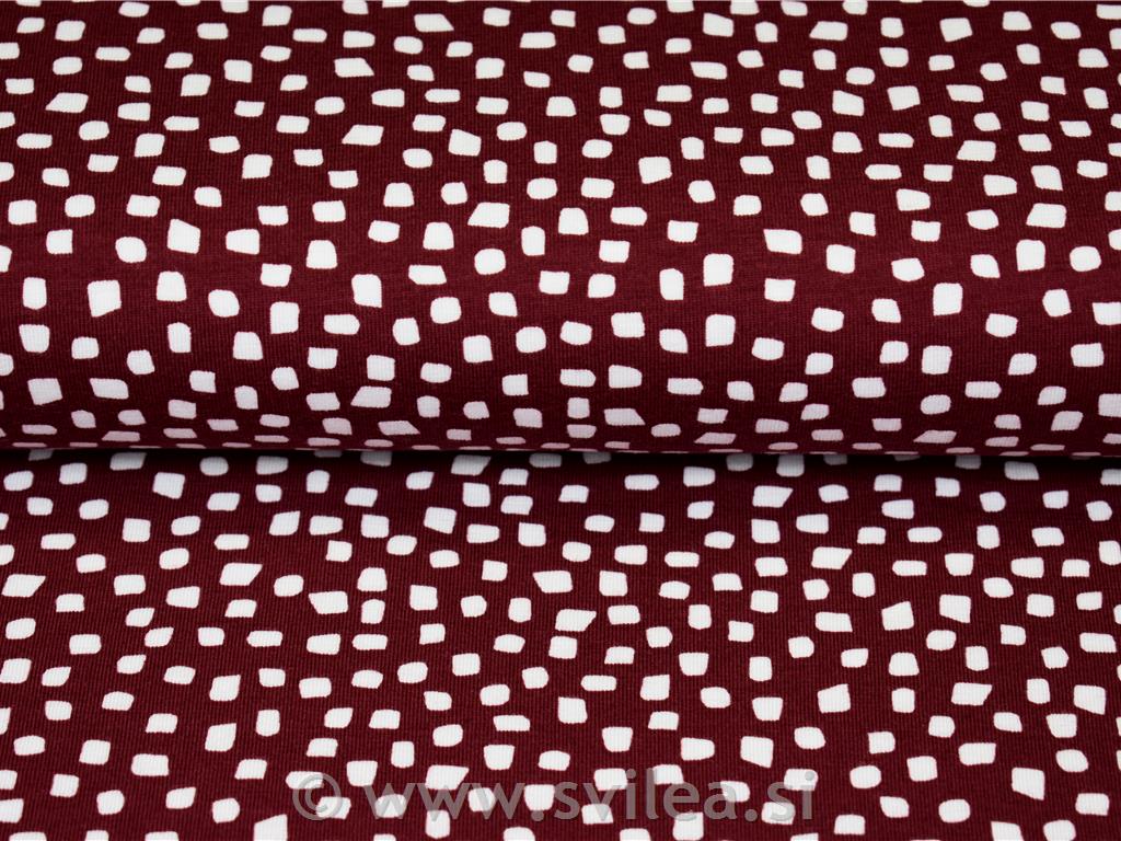 Bombažni jersey - konfeti na bordo