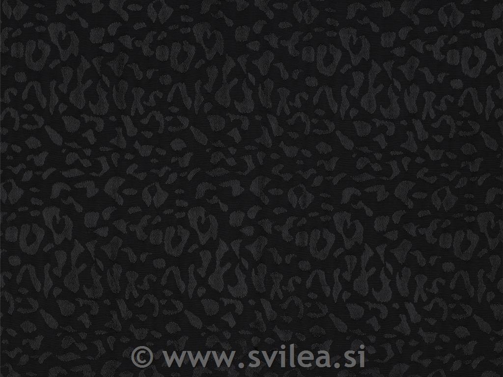 Jacquard viskozni - živalski vzorec na črni