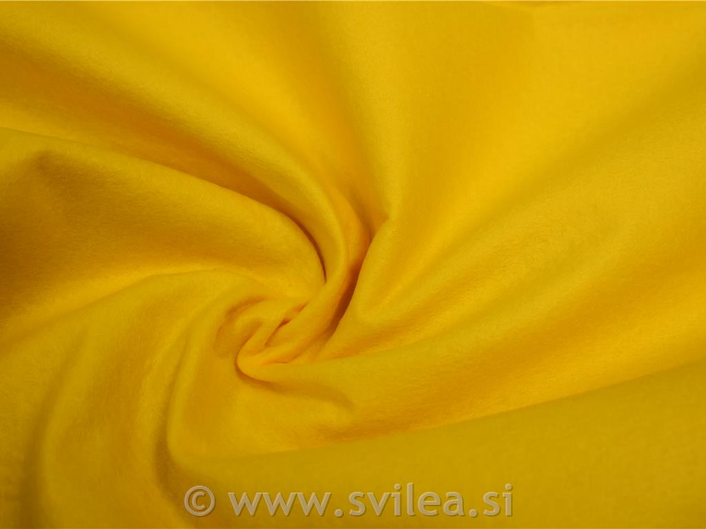 Filc 1 mm - sončno rumen