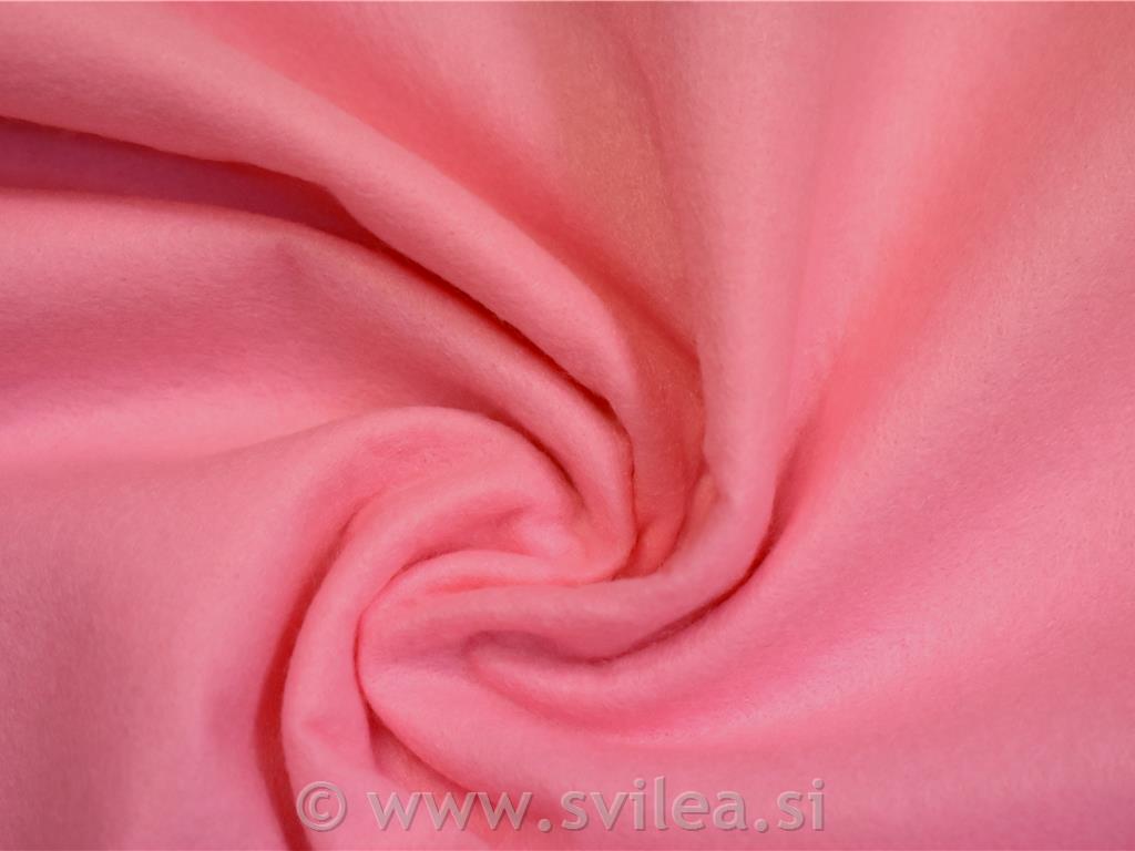 Filc 1 mm - nežno roza