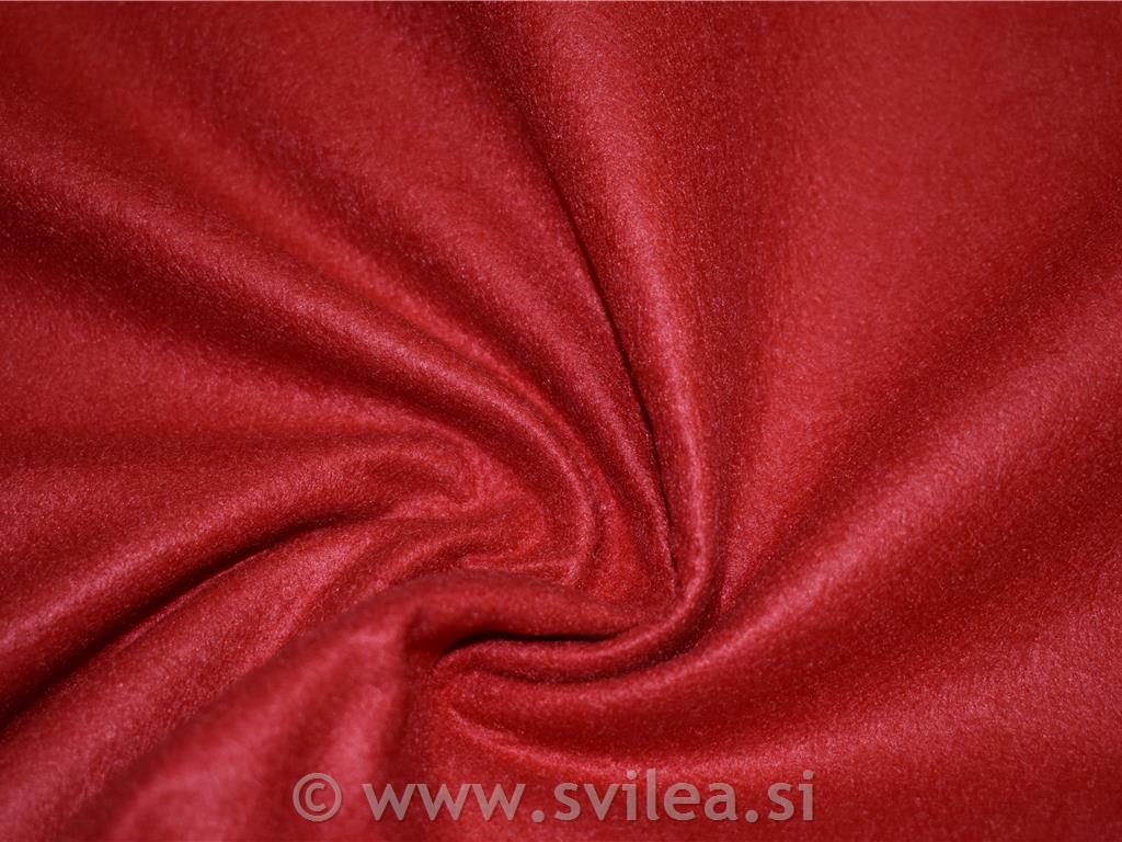 Filc 1 mm - živo rdeč