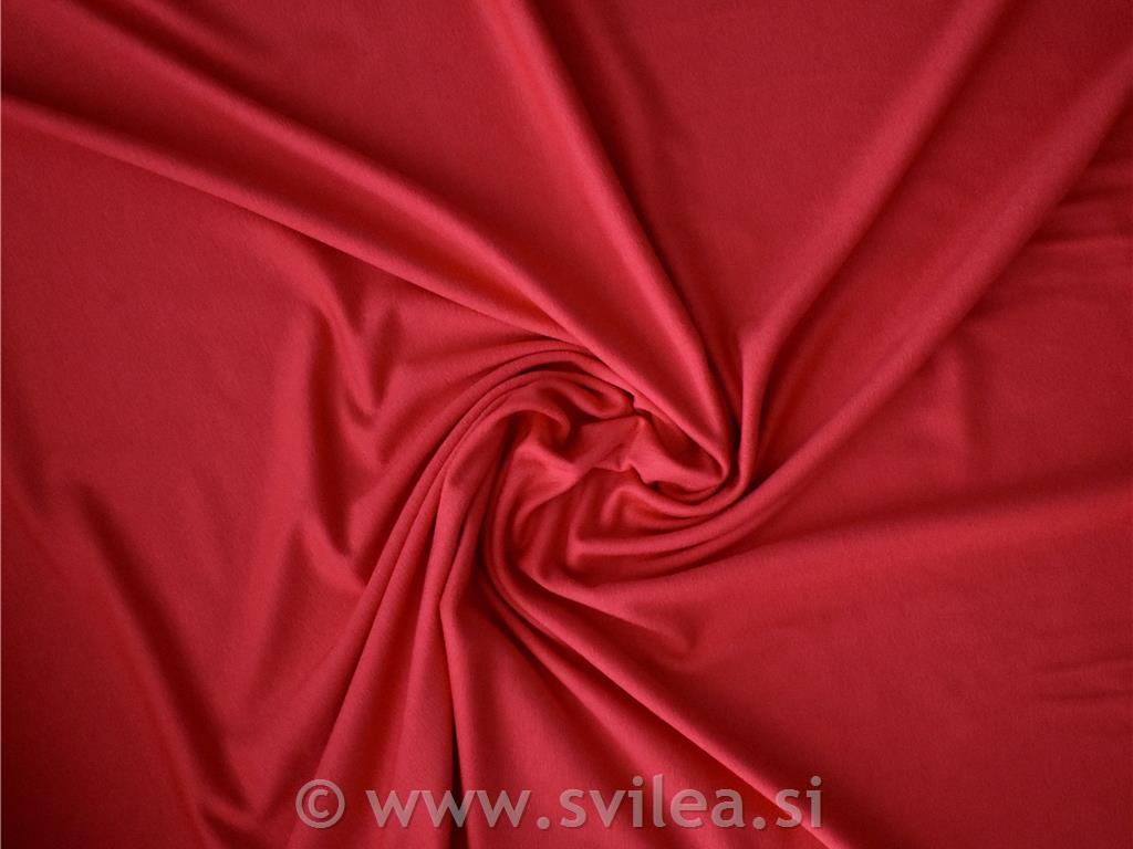 Viskozni jersey - rdeč