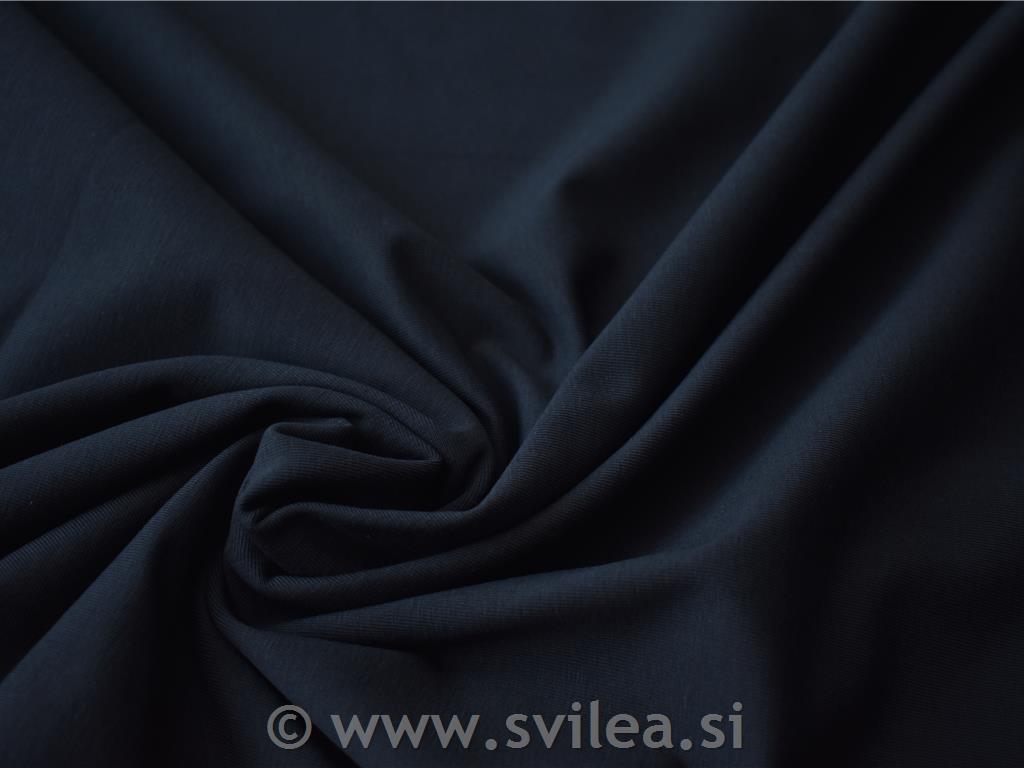 Bombažni jersey - temno moder