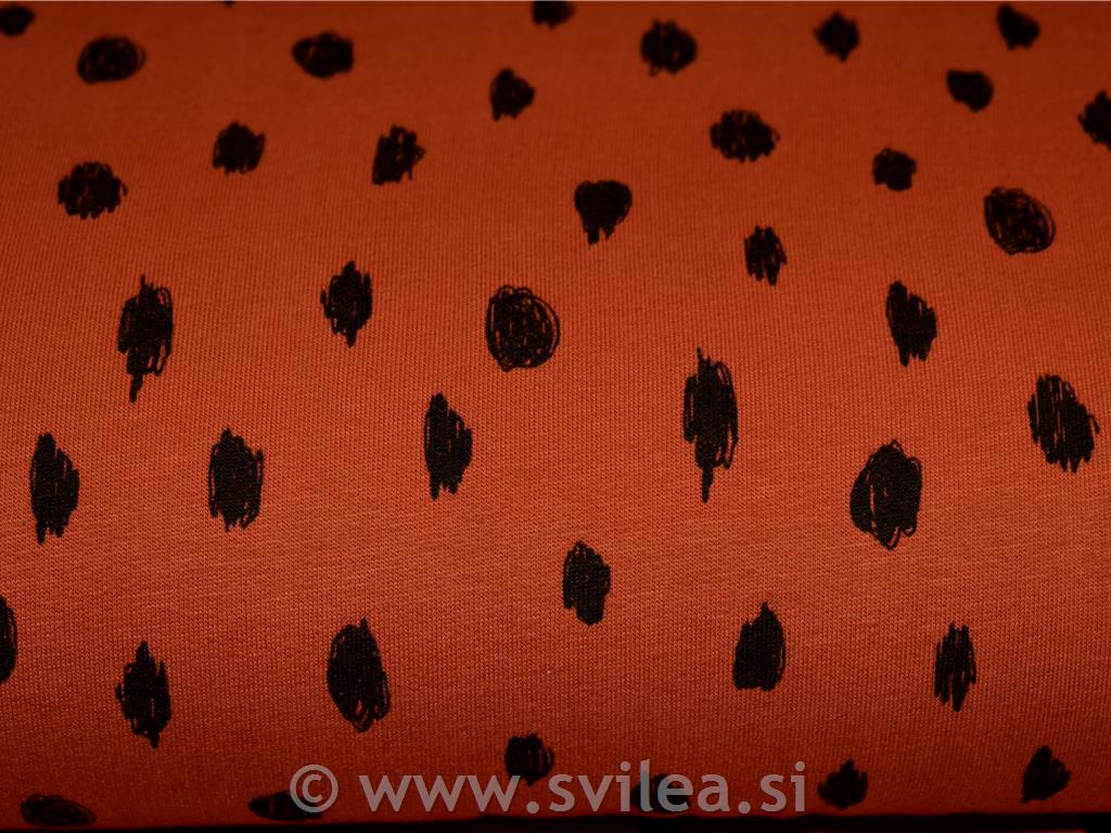 Prevešanka kosmatena - okrogle čačke na opečnati