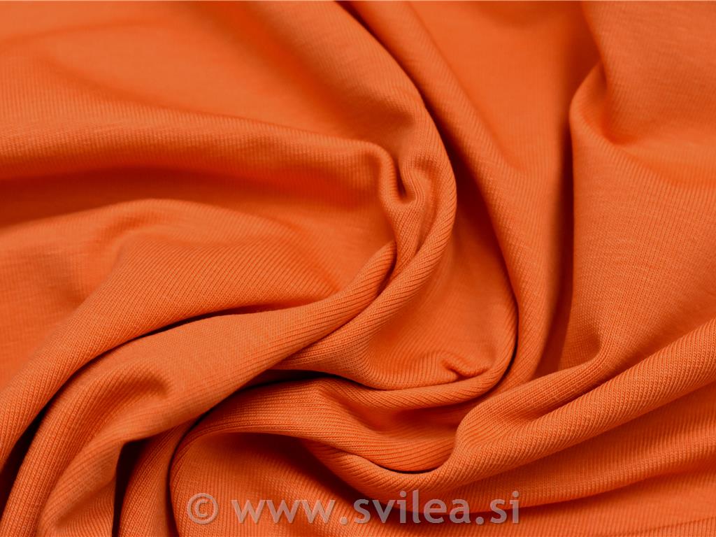 Bombažni jersey - oranžen