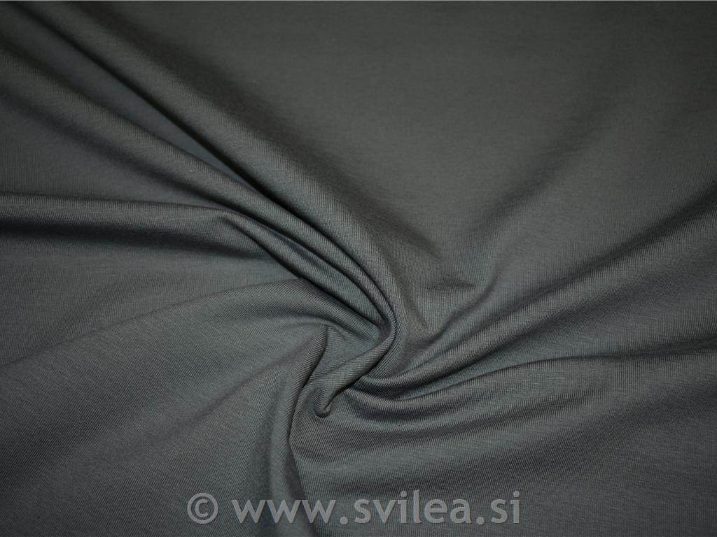 Bombažni jersey - temno siv