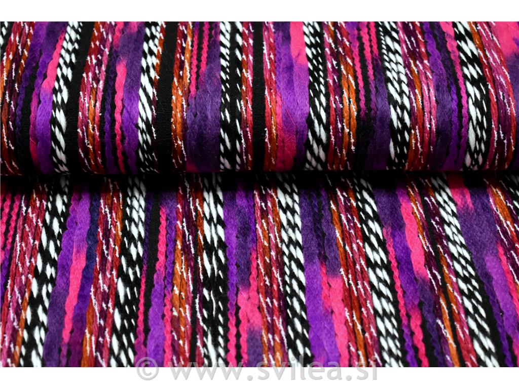 Špagasto lila črno