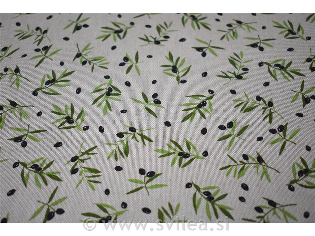 Dekorativno blago - drobne črne olive