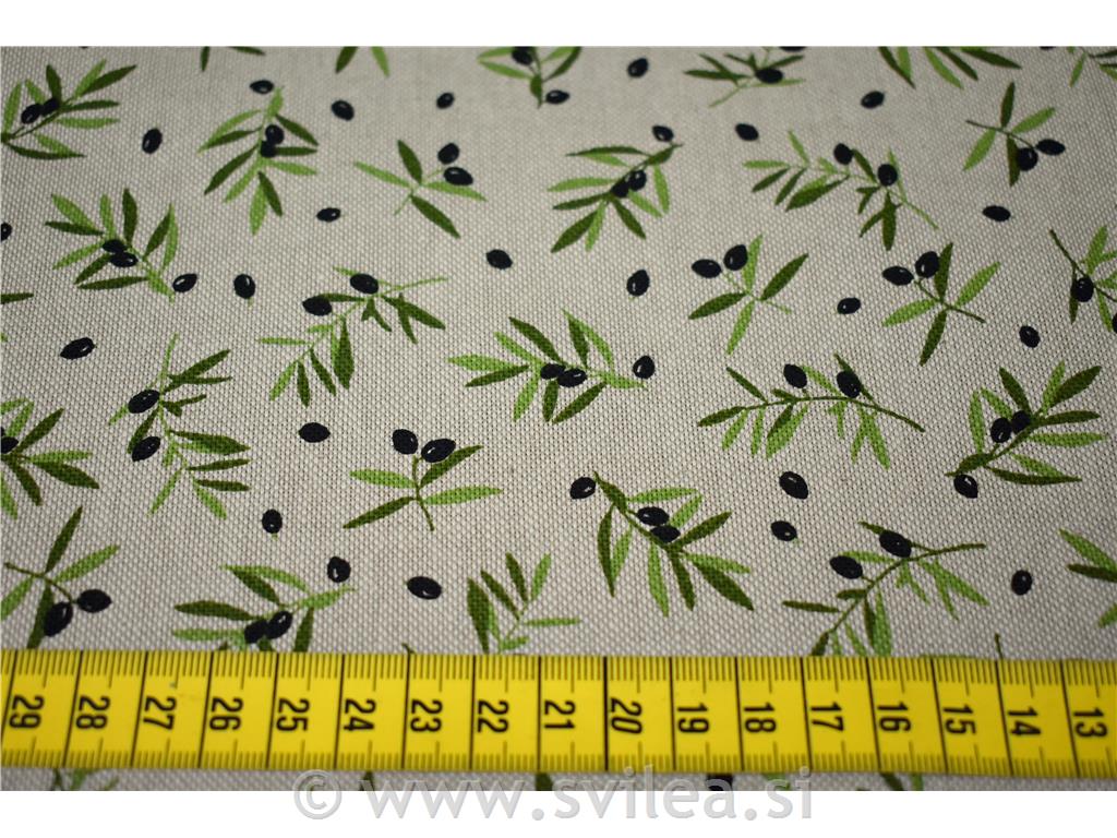 Dekorativno blago - drobne črne olive