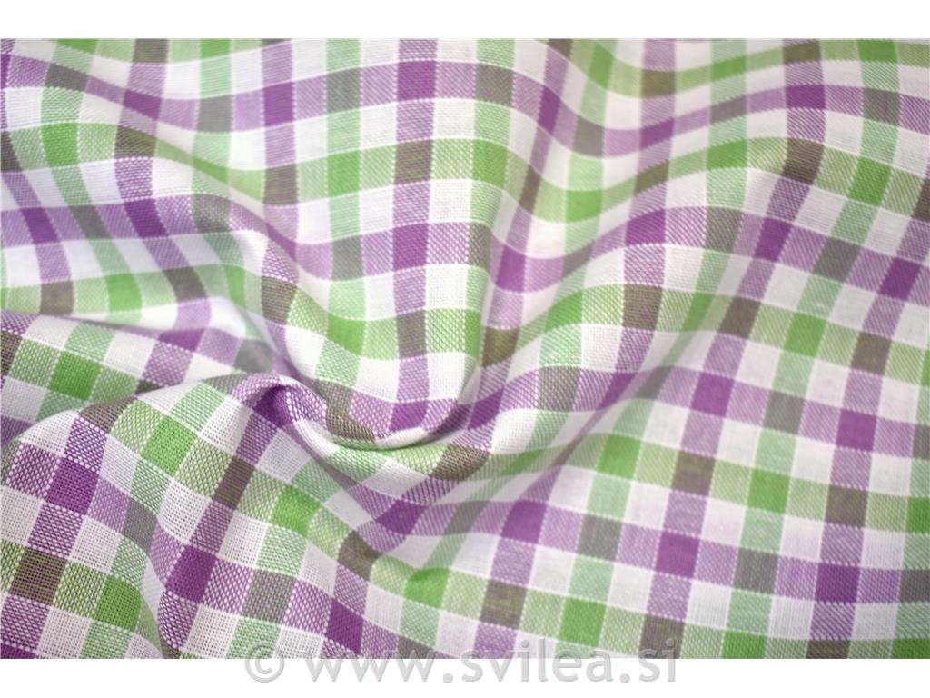 Blago za prte - zeleni, viola in bel karo
