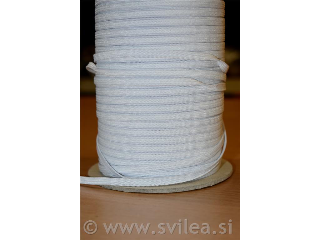 Elastika 4 mm - bela