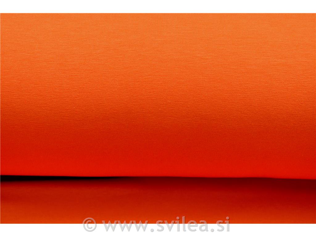 Bombažni jersey - oranžen