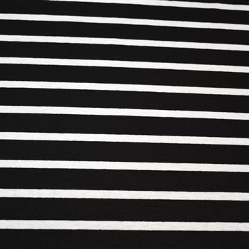 Viskozni jersey - črne in bele črte