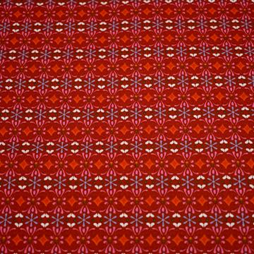Poplin - mozaik na rdeči osnovi