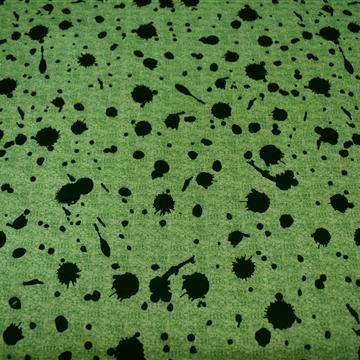 Kosmatena prevešanka - zelena s črnimi packami